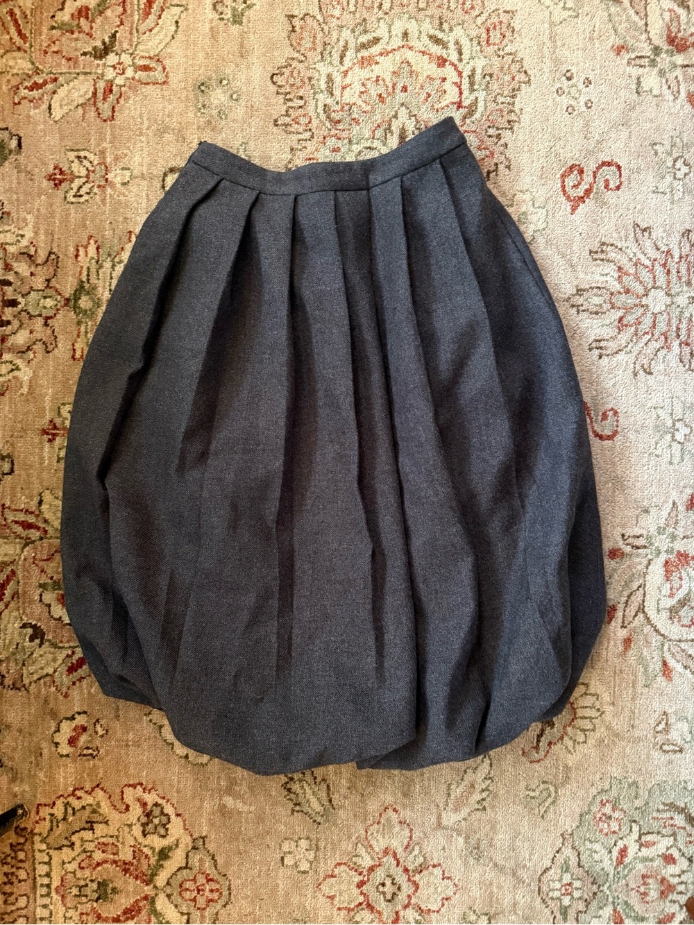 Beautiful Wool Blend Bubble Pleat Skirt